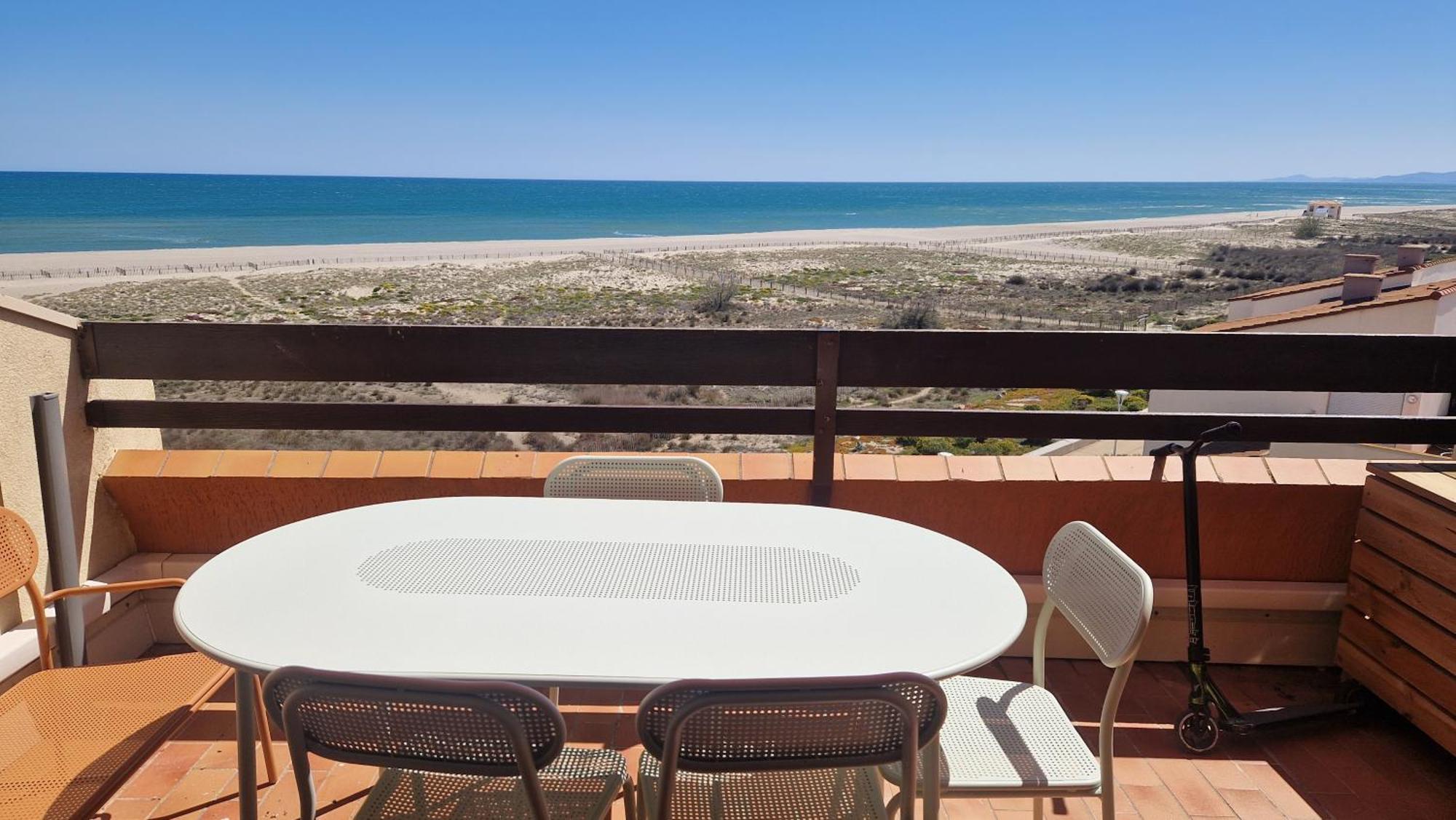 Appt T1 Bis, Terrasse Face Mer, Renove, Climatise Leucate Exterior foto